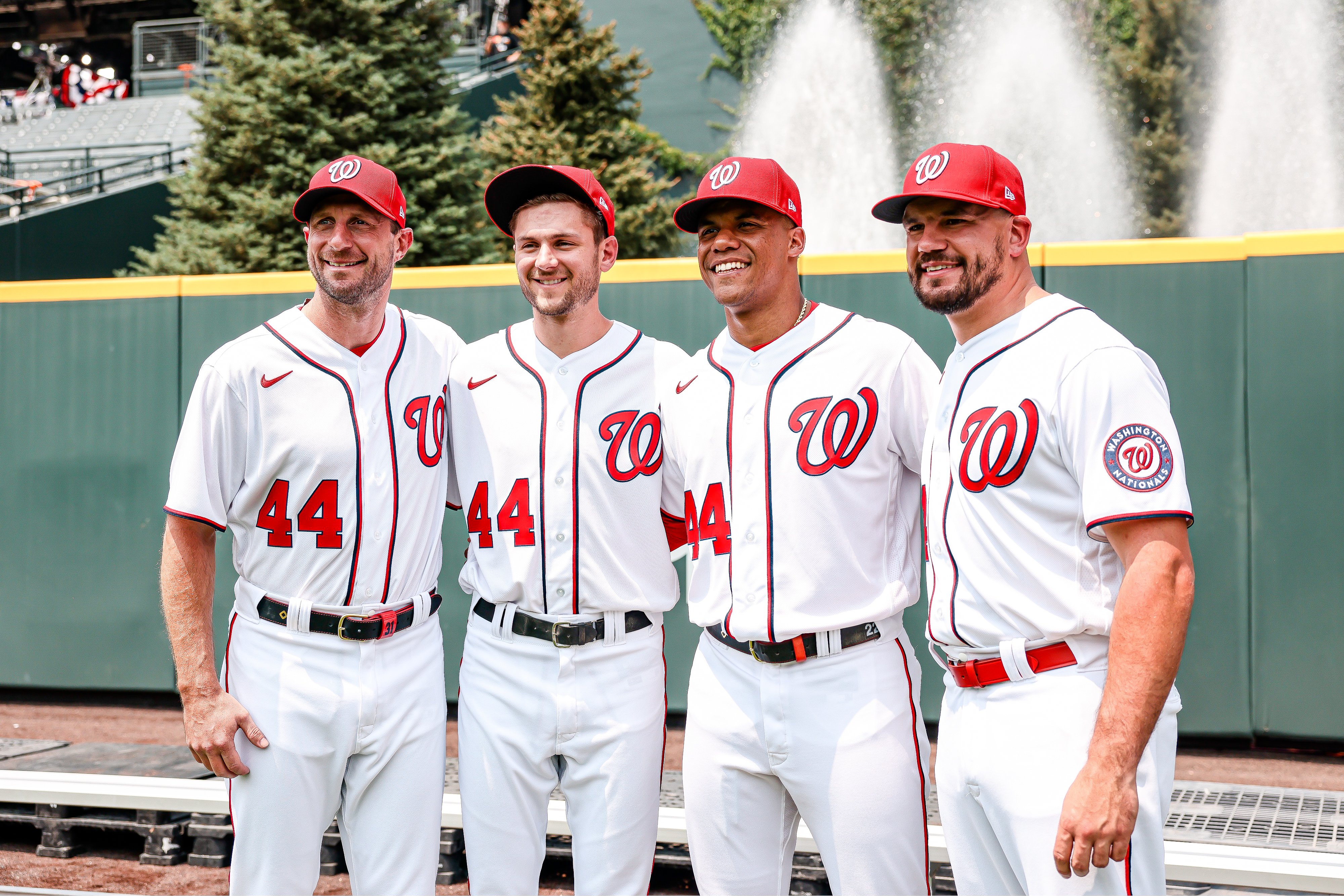 Washington Nationals on X: Pictured (from left to right): ⭐️ All-Star Max  Scherzer ⭐️ All-Star Trea Turner ⭐️ All-Star Juan Soto ⭐️ All-Star Kyle  Schwarber #NATITUDE  / X