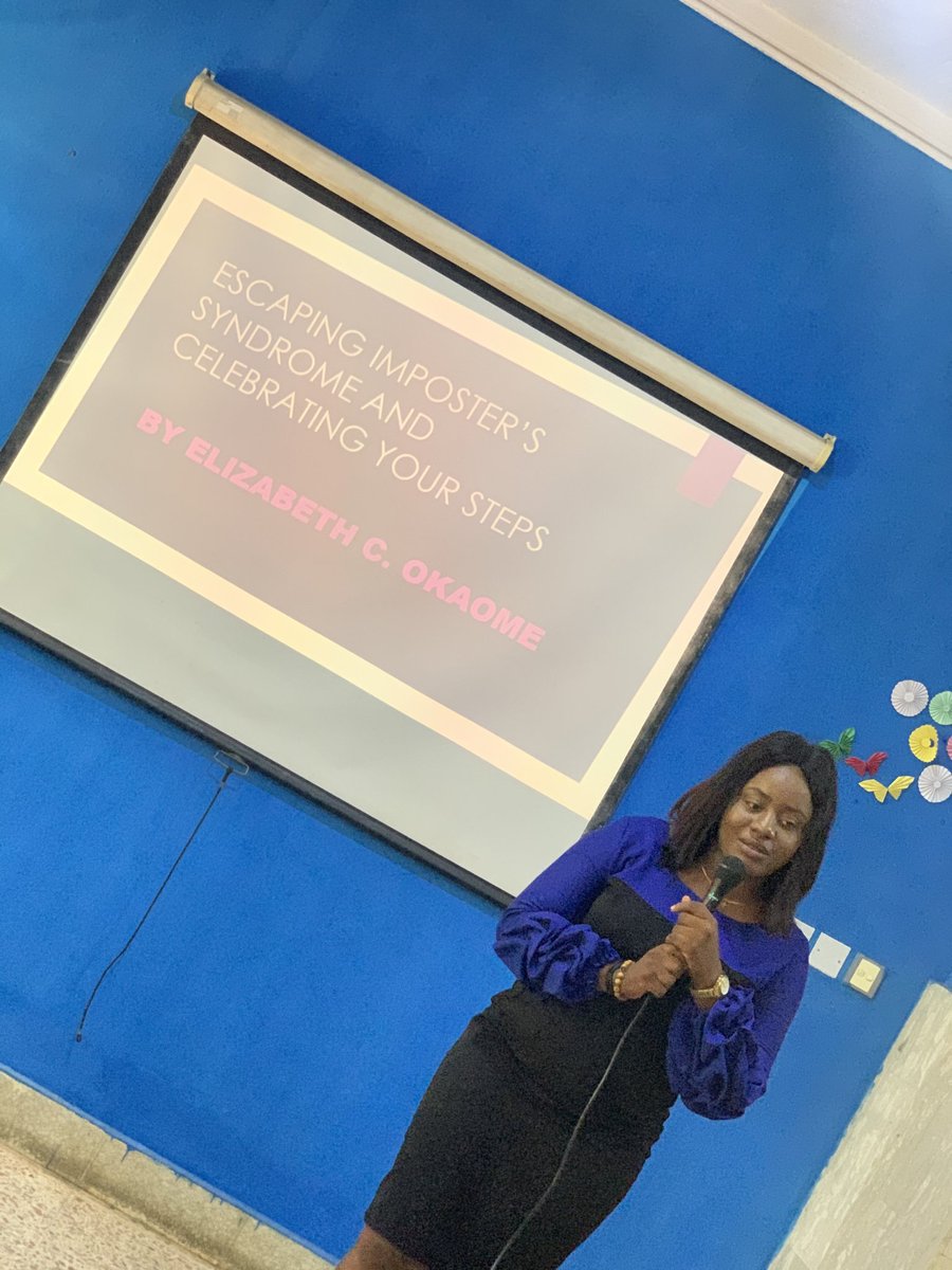 empowerhercom's tweet image. @EOkaome speaking on escaping imposters syndrome and celebrating your steps.
#WomenInTech 
#EmpowerHer 
#MidTowntechHub