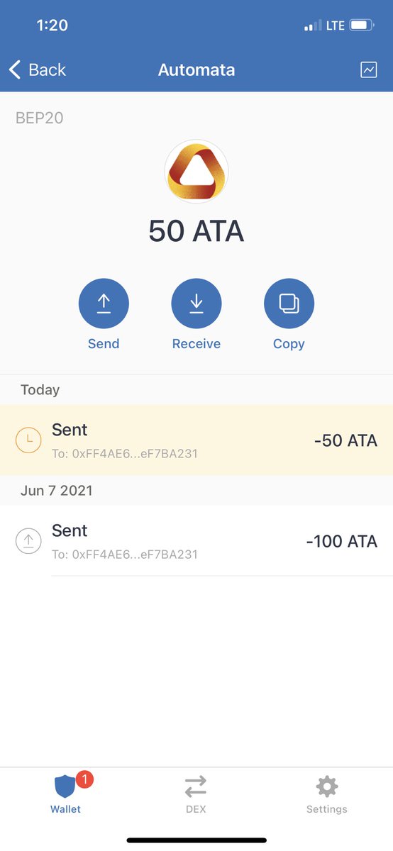 Codedkonceptz's tweet photo. @AutomataNetwork @ShidenNetwork @kusamanetwork @WatanabeSota @AstarNetwork Why would I found the ata in the address I sent to? Why?    ??????? https://t.co/Qj0i7gWaEQ
