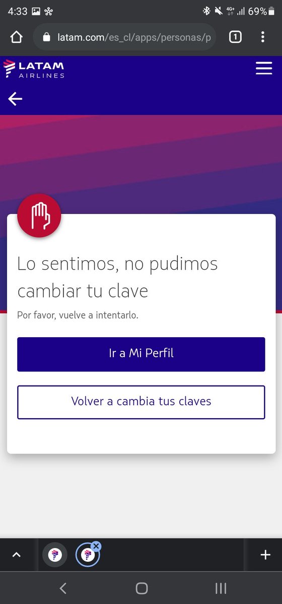 leylap_k2's tweet photo. @LATAM_CHI de Marzo que tengo un reclamo, ya que NO PUEDO CREAR CLAVE DE CONTACT CENTER. https://t.co/H7avLqUpfN