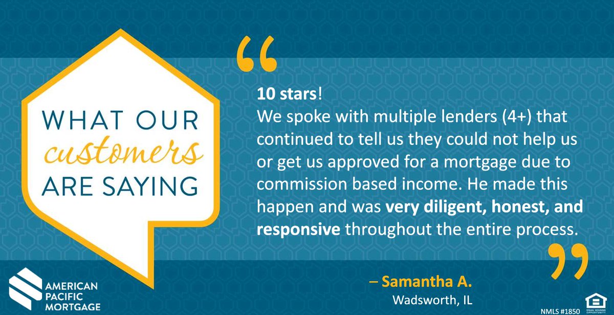 _robertocuevas's tweet photo. Thank you, Samantha! #Review #TenStars #MortgageAdvisor #CreatingExperiencesThatMatter https://t.co/JDSvLrgoHM