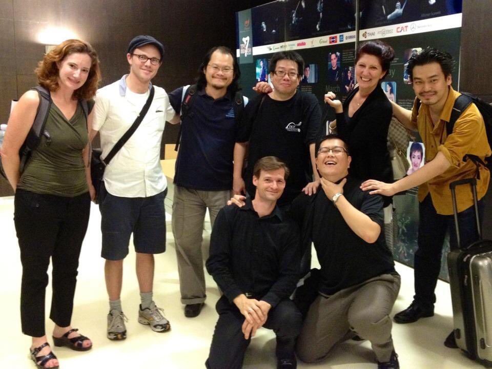 Michael Hall, viola 🎻 (@mhall_viola) on Twitter photo Throwback to this gaggle of great composers & perfomers at the Thailand Int. Composition Festival.
<a href="/GibsonMara/">Mara Gibson</a> William Lane, Kah Hoe Yii, Chong Kee Yong, Luisa Sello, Sirakat, Koji Nagano, me.
Seek out these composers. Great music!
#composer #newmusic #Thailand #music Throwback to this gaggle of great composers & perfomers at the Thailand Int. Composition Festival.
<a href="/GibsonMara/">Mara Gibson</a> William Lane, Kah Hoe Yii, Chong Kee Yong, Luisa Sello, Sirakat, Koji Nagano, me.
Seek out these composers. Great music!
#composer #newmusic #Thailand #music