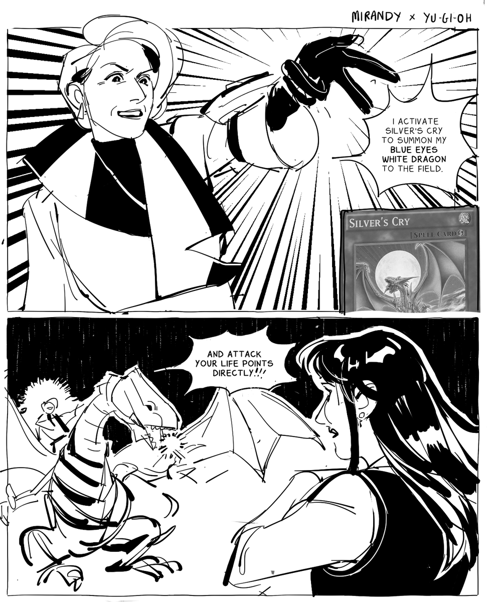 MIRANDY x YU-GI-OH
possibly the greatest commission prompt i've ever had from @THEofficeghey. Mirandy but it's not the fashion world that andy stumbles into, its elite dueling.
can she prove to the card maker miranda she has what it takes?