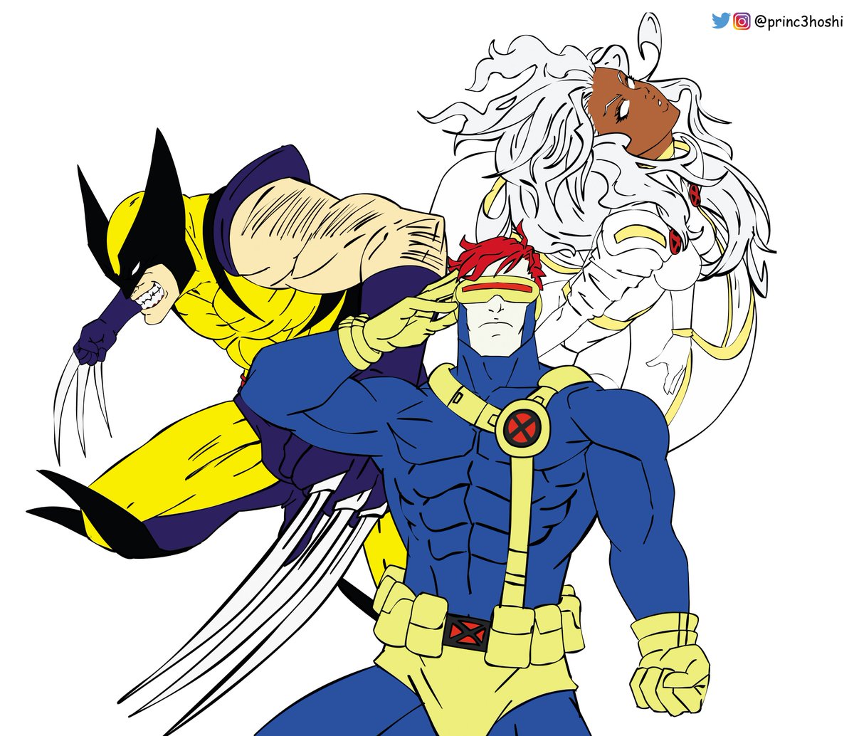 princ3hoshi's tweet photo. Working in progress 🧬 X-Men Poster

-Sketch - Cyclops, Storm and Wolverine

#commissionsopen #Commission #Marvel #MarvelFutureRevolution #xmen #cyclops #Wolverine #storm #DigitalArtist #digitalartwork #fanart #indie_anime #indiedev https://t.co/ZKB0qQlBP9