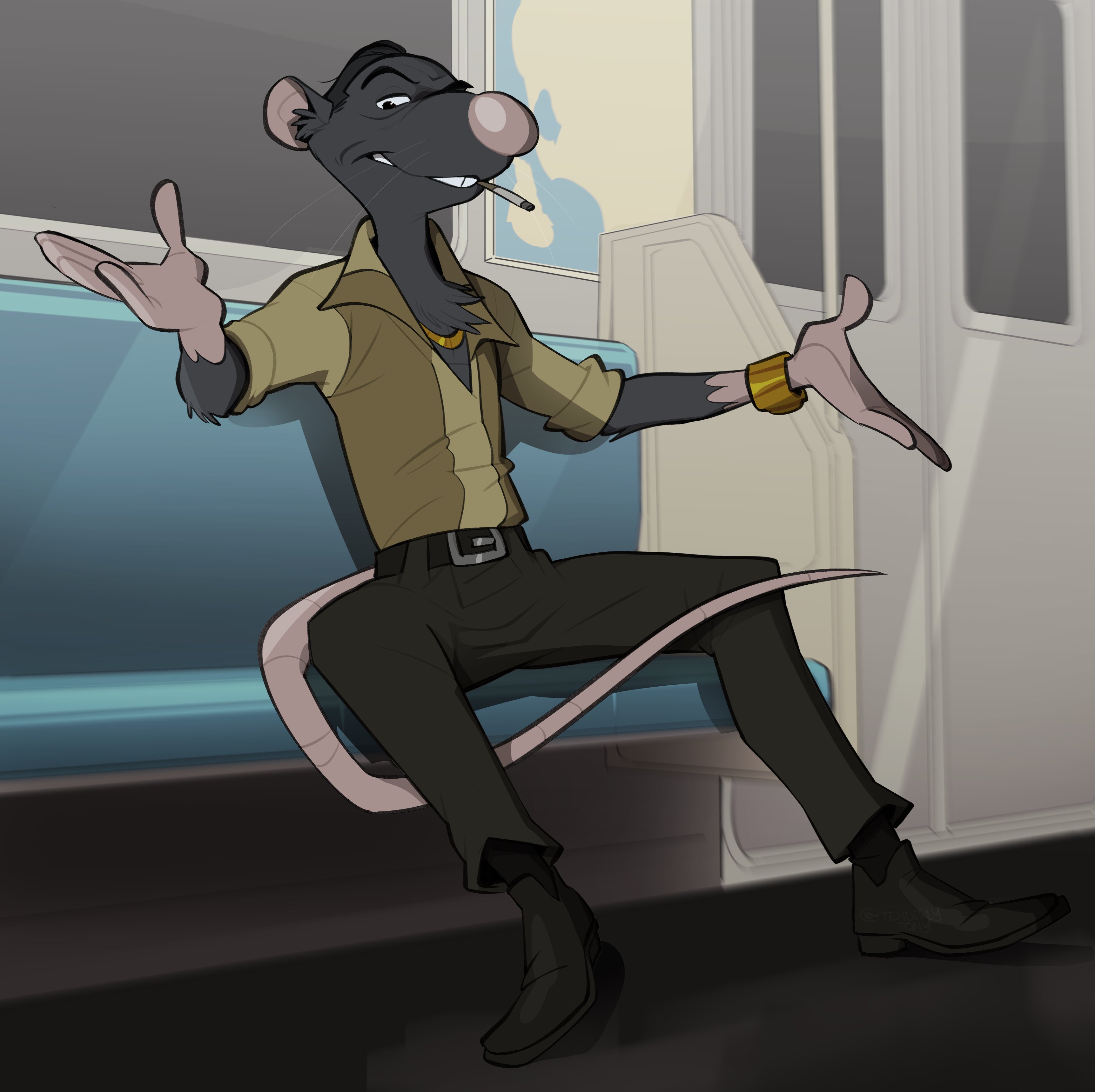 Conniving rat furry