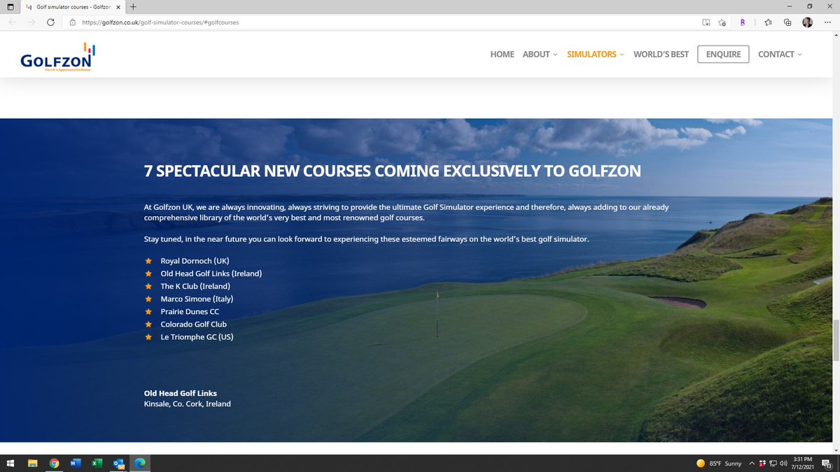 Le Triomphe Golf Course will soon be played on Golfzon simulators around the world! #LTGCC #Golfzon #KornFerryTour