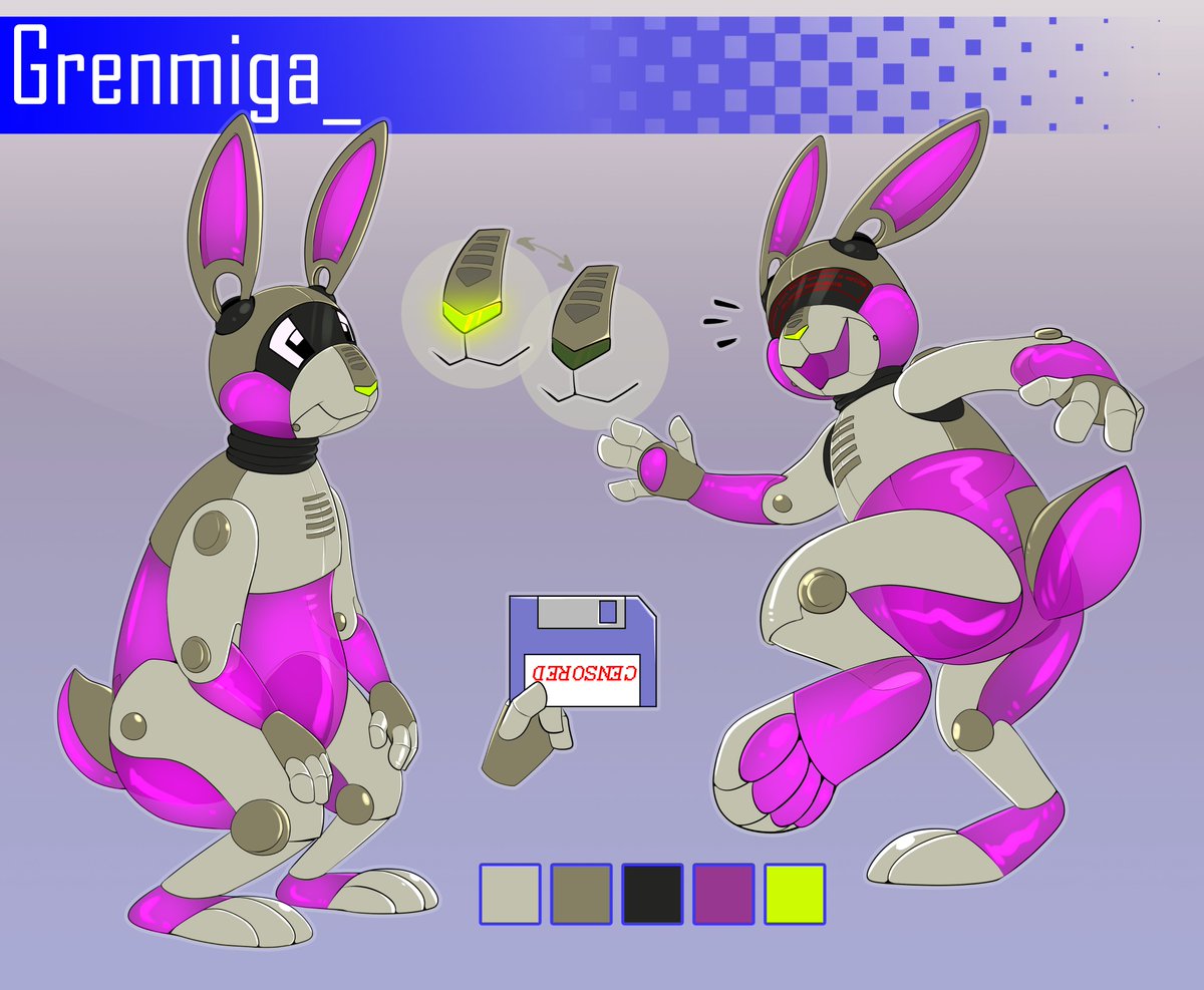 homa_Nix's tweet photo. ✨Ref sheet commission for philodidelphis (furaffinity)✨
#sinth #commodore #amiga #silicone #rabbit #bunny #Commission #refsheet https://t.co/11eu4TZr4W