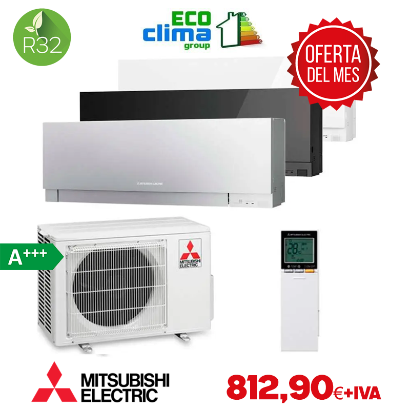 ecoclimagroup's tweet photo. Compra el aire acondicionado Mitsubishi Electric MSZ-EF35VGK por solo 812,90 € + IVA

Está disponible en 3 colores, blanco, plata y negro, para poder realizar una instalación personalizada a los gustos de cada persona.

https://t.co/x0wgYabakj https://t.co/I0yYcNzFyD