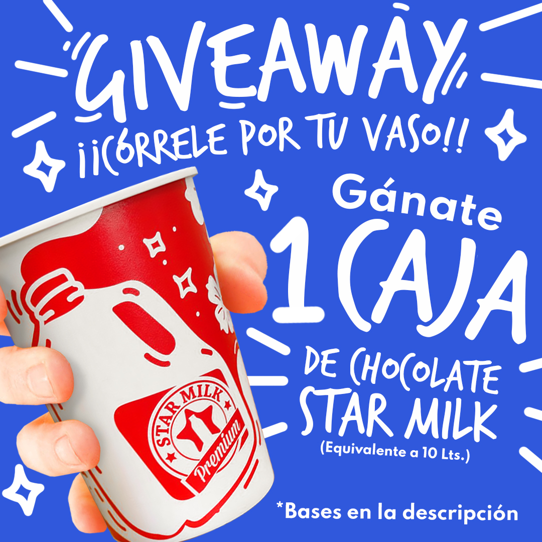 Lechestarmilk's tweet photo. 🚨ALERTA DE GIVEAWAY🚨
Córrele por tu vaso Star Milk y podrás ganarte...
🎇1 CAJA DE CHOCOLATE STAR MILK 😱🥛🍫 https://t.co/2FlVinc5Jm