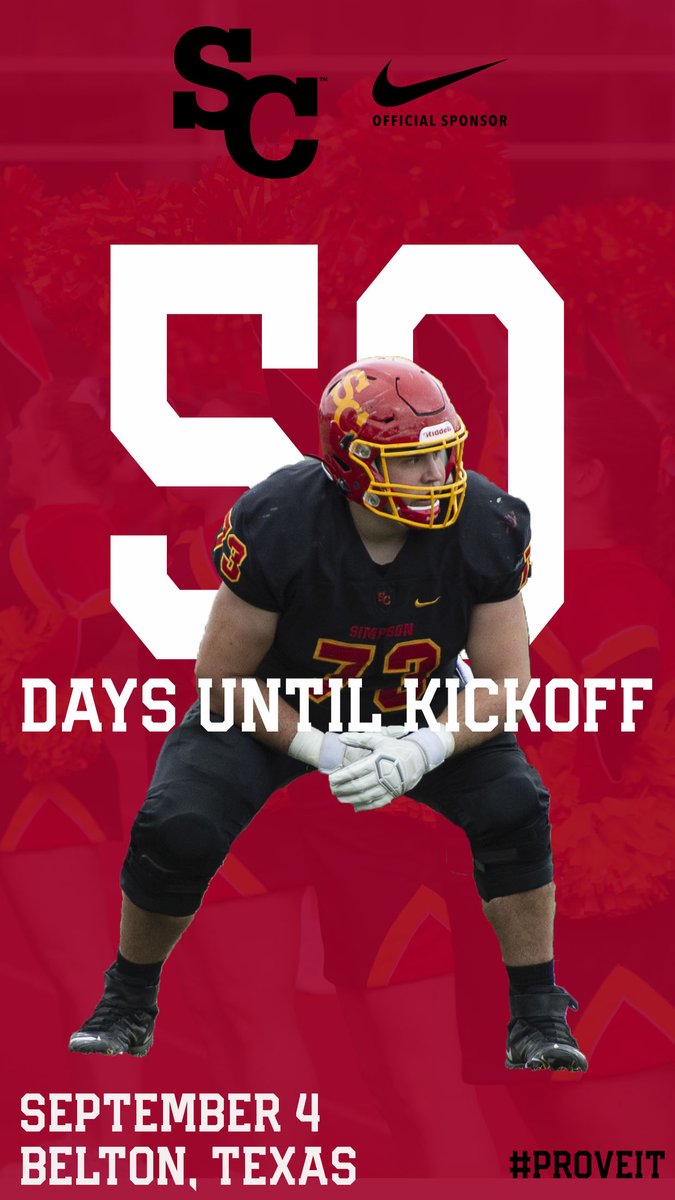 Countdown continues!

50 Days until Game #1 in TX!

#ProveIt