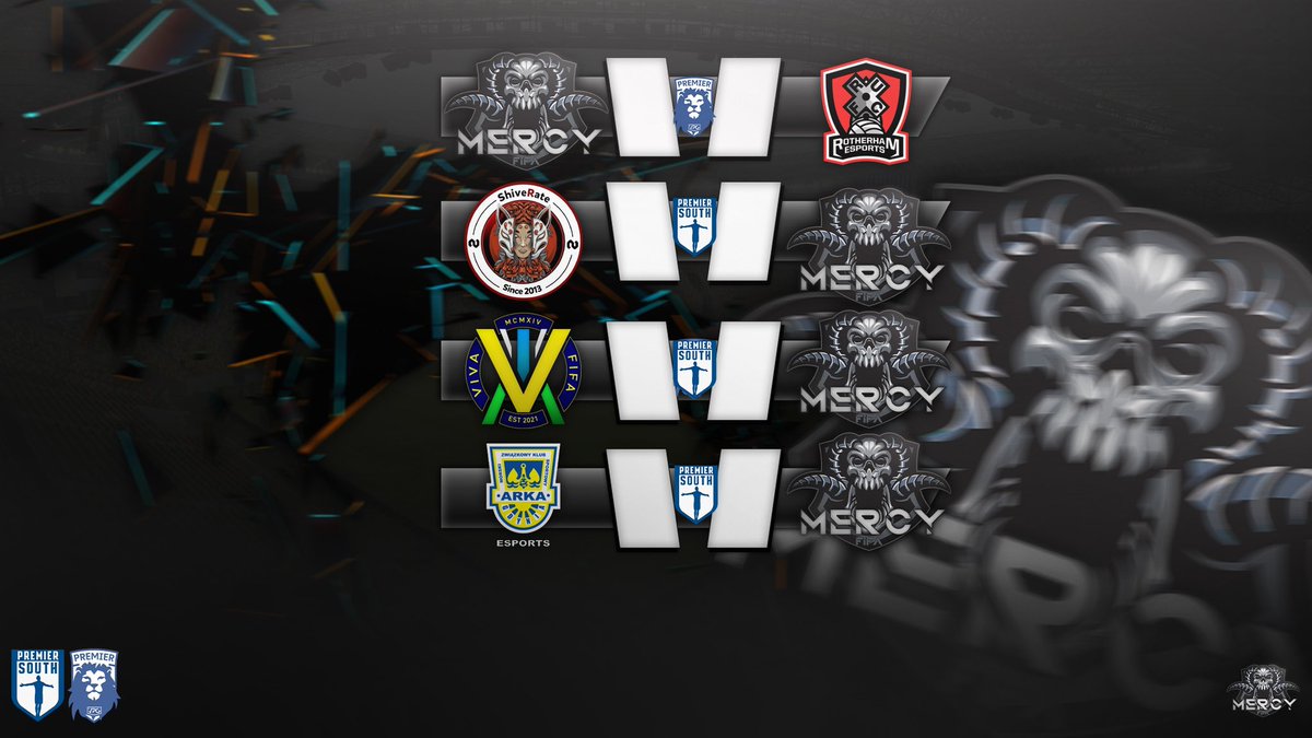 GeneralTipsters's tweet photo. π
| Fixtures & Line up
π| @OfficialVPG Prem South, Pro Cup and English Prem!
1οΈβ£ #RUFCEsports
2οΈβ£ #ShiveRate
3οΈβ£ #VivaFIFA
4οΈβ£ #ArkaGdynia
Good luck to our opponents!
#MercyFIFA #ShowNoMercy https://t.co/FBUL7jWcl6