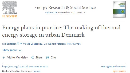 nisbertelsen's tweet photo. New paper out on how energy planners use plans!
We look at something most energy researchers take for given: What is the actual use of plans and how do they contribute in practice?
Its #openaccess 😎
#energy #renewables  @aauenergyplan https://t.co/Nfh5P7uxxd
