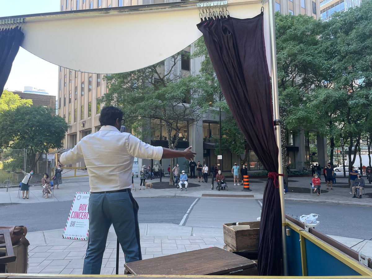 TapestryOpera's tweet image. Have you spotted the box? 👀

So many of you have seen our Box Concerts stage around the city! Thank you so much for tagging us into your posts on social media, we love to see them 💖

If you come across us in a street near you, let us know with the hashtag #BoxConcerts