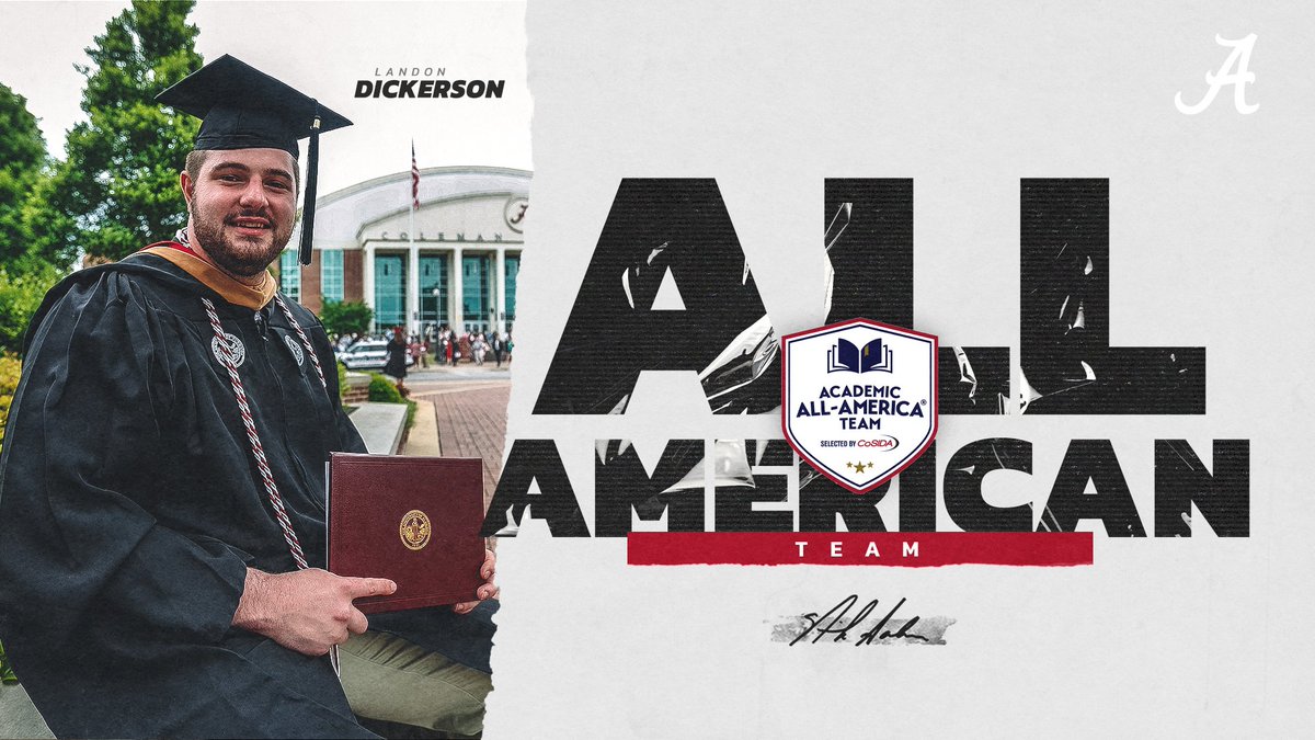 Not just All-Americans on the field 🎓✏️🏈

bit.ly/3hYnsvK

#BamaFactor #RollTide