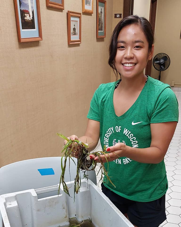 Emma pictured here caring for the aquatic plants that will be placed in our Habitat Hotels. 

Habitat Hotels were created to mimic the habitat that might be found along more naturalized river shorelines. 

#HarborDistrictMKE #HabitatHotels