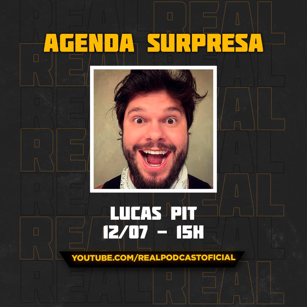 RealPodcastOFC's tweet photo. Tivemos um imprevisto, mas ainda assim teremos um papo maravilhoso com @lucaspit!!🔥

HOJE, AS 15H, no nosso canal do Youtube!
📌 Link na bio https://t.co/KjGz0cGbv1