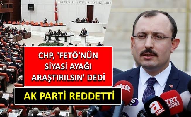 Chp’nin fetönün siyasi ayağı araştırılsın önergesine o yüzden mi RED veriyorsunuz.  #FETÖnünSiyasiAyağıCHP