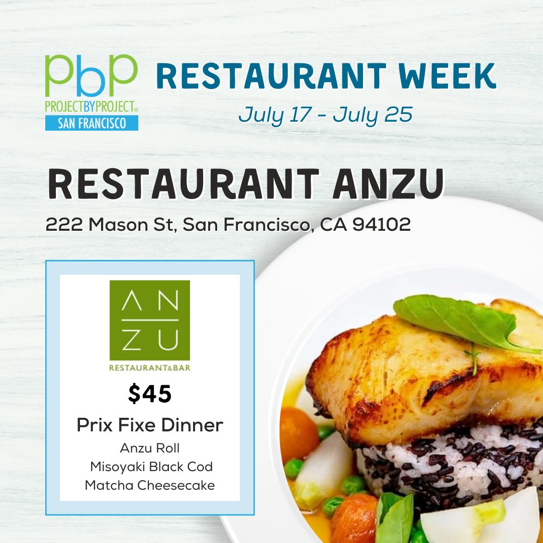 pbpsf's tweet image. Crafted with the local, seasonal ingredients, Restaurant ANZU's contemporary Asian-inspired Californian cuisine  will bring you on a vibrant dining experience that blends different cultures, cooking techniques, and fresh flavors. 

Link in bio for menu and restaurant details.