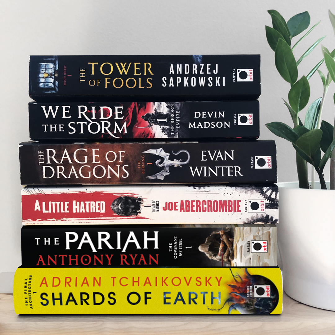 orbitbooks's tweet photo. We're giving away this stack of First in Series, including highly anticipated upcoming releases, and books whose sequels will be out soon!

Retweet this tweet &amp; follow @orbitbooks to enter.

US ONLY. Ends 7/16/21 1:00pm EDT. Rules:https://t.co/jlDVNJnIeZ https://t.co/FmYI5fuuTu