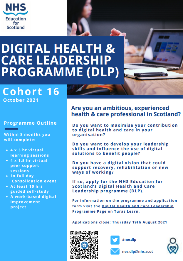 Nesnmahp On Twitter Interested In Our Digital Leadership Programme Get Organisation Support So You Don T Miss The Closing Date 19th August Dnmahp Dlp Nhs Education Nurses Midwives And Ahps Technology Enabled Care