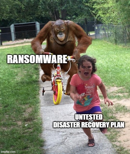 vmiss33's tweet photo. Ransomware is coming, it isn't if, it is when. Are you ready? #ransomware #ransomwarerecovery #disasterrecovery #drplan https://t.co/X5lKbOgKNM