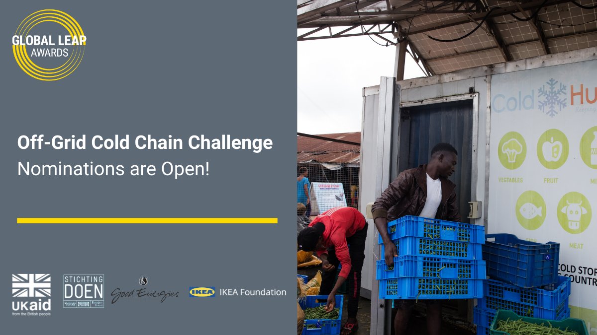 energia_org's tweet photo. Global @LEAP_Awards has launched its 2nd #OffGrid #ColdChainChallenge! The Challenge will identify & promote the most #EnergyEfficient tech that meets storage requirements for food products in first mile markets. Nominate your product 👉https://t.co/qozdH3cZLm https://t.co/iOM4JlsNKW