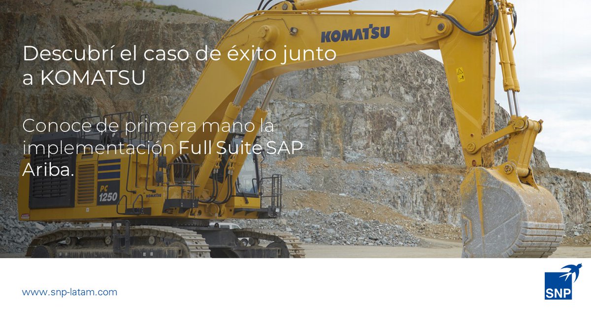 #éxitoconsnplatam ⚠️

Proyecto Komatsu: hubs.la/H0S3Jpb0

Les compartimos un video donde podrán conocer de la mano de la empresa chilena Komatsu todo sobre el proyecto de implementación Full Suite SAP Ariba 💣

#sap #ariba #proyecto #tecnologia #innovacion #digitalización