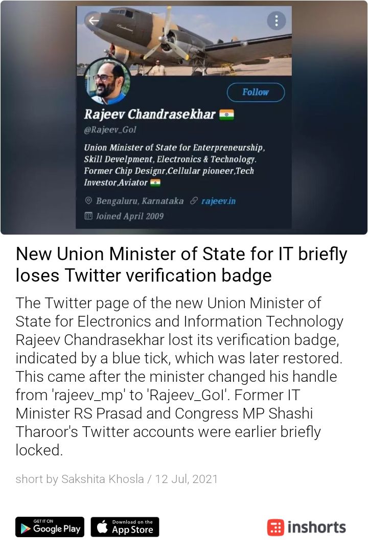 Save time. Download Inshorts, India's highest rated news app, to read news in 60 words.
shrts.in/bo2e