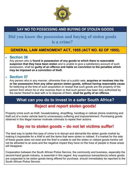 SA Police Service 🇿🇦 tweet media