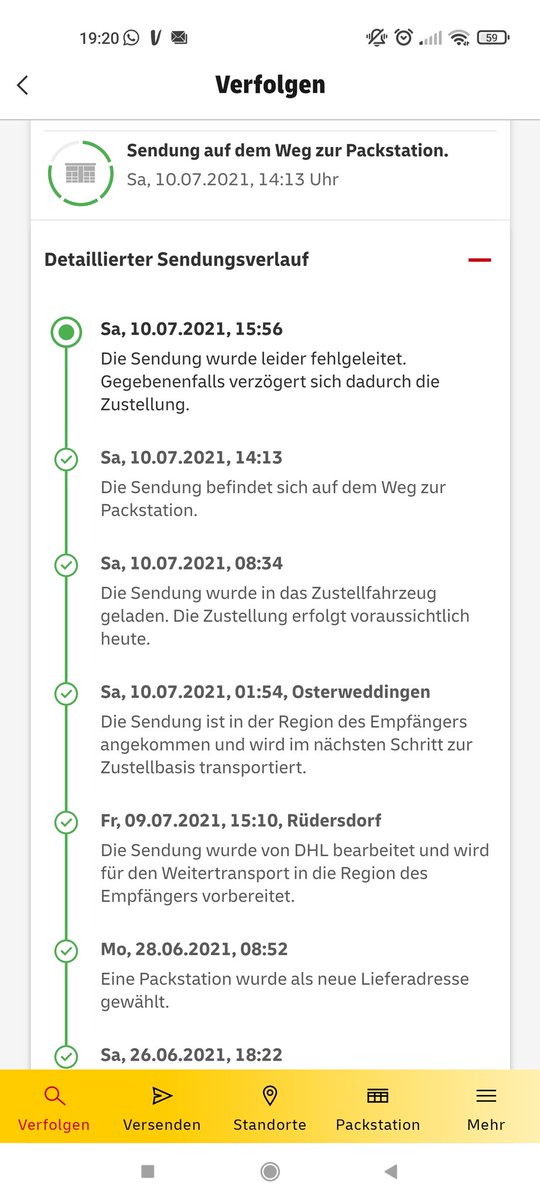 Dome_Jones's tweet photo. @DHLPaket Hey, Voraussichtlicher Liefertag sollte Samstag sein, aber jetzt steht das da und bin bisschen verwirrt, was mit dem Paket ist und wann der voraussichtliche Liefertag sein sollte. https://t.co/xTHabKf5Uu