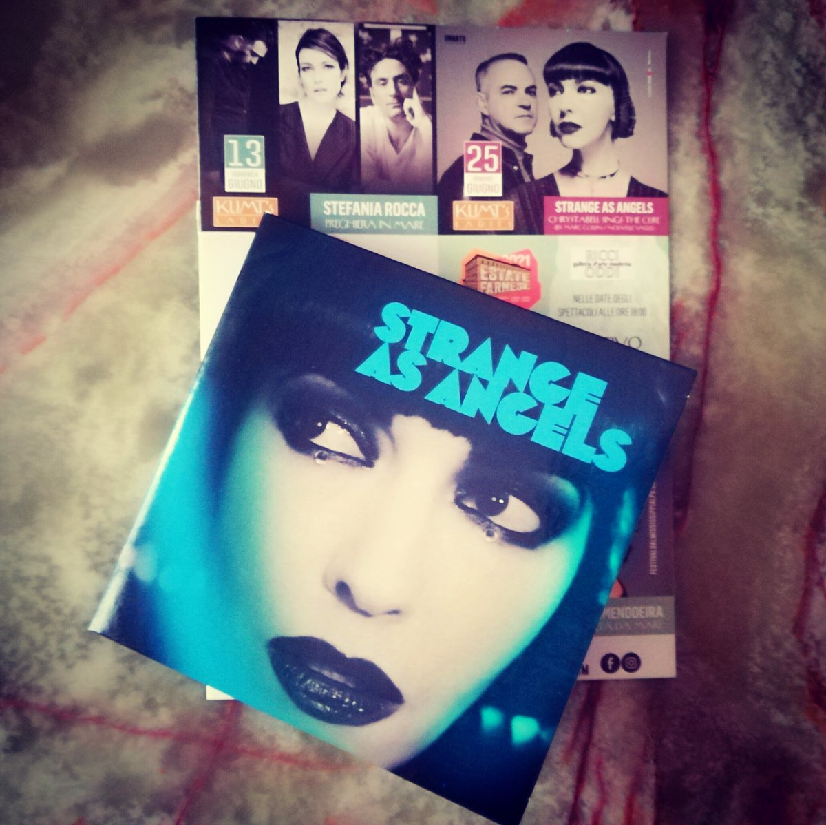 darkokerim's tweet photo. Just updated my @Chrysta_Bell 💙 collection with #StrangeAsAngels 🕷️, finally released. After the amazing show in #Piacenza and waitin' for the new #album 🎶🎤🎶 #ChrystaBell sings #thecure with #MarcCollin https://t.co/RHs9vYTU9W