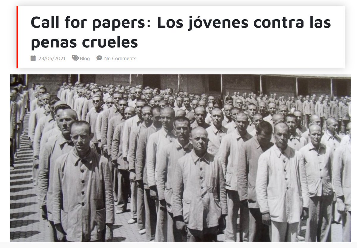 repecap's tweet photo. ATENCIÓN‼️ 
Call for papers/Envío de comunicaciones
Invitamos a los jóvenes investigadores/as y profesionales, a enviar comunicaciones para el I Congreso Internacional sobre la pena de muerte en el mundo, la pena perpetua y las penas de larga duración.
https://t.co/oWQyz3FalI https://t.co/KwVjlq4VCs