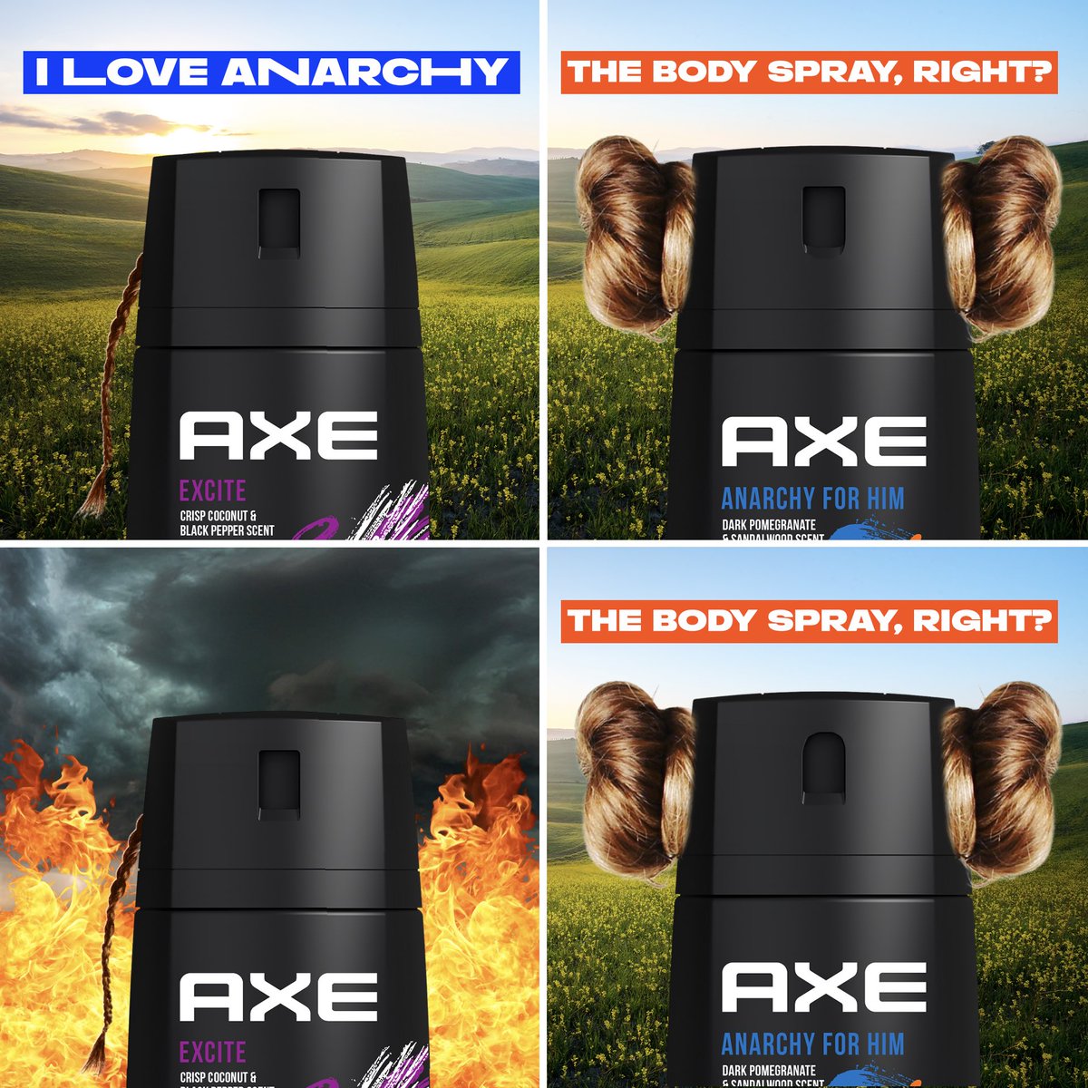AXE_US's tweet photo. nothing smells better than anarchy :) https://t.co/yAElDkmHum