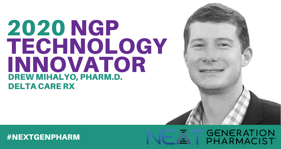 Congratulations to last year's #NextGenPharm Technology Innovator winner, Drew Mihalyo, PharmD, Founder, President, of <a href="/DeltaCareRx/">Delta Care Rx</a> Hospice Pharmacy. We can't wait to see who this year's winner will be!