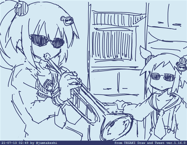 パッパラパレード♪マーチングバンドガチャ #tegaki_dt 