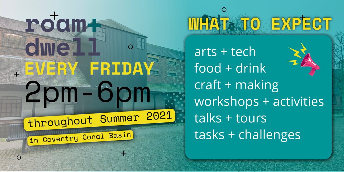 ludicrooms's tweet photo. Ludic Rooms invites you to come and spend time at Coventry Canal Basin, every Friday afternoon from Friday 11 June to Friday 20 August 2.00pm-6.00pm as part of the Random String Canal Network(ed) programme.  

https://t.co/KplRhfp5w7 https://t.co/4mvAWqPOUD