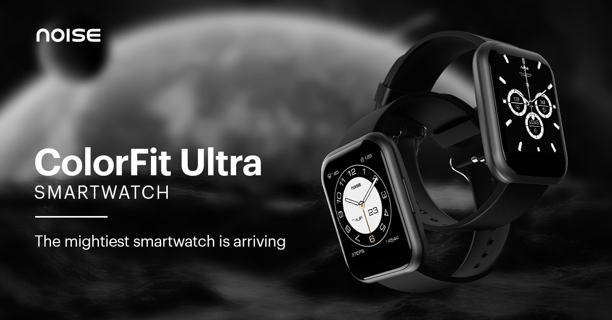 gonoise's tweet photo. Are you as excited as we are? Check out this space to know what the upcoming #ColorFitUltra has in store for you.
#TheMightiestUpgrade
#NoiseSmartwatch
#NoiseBigLaunch https://t.co/MDJPiEOIdI