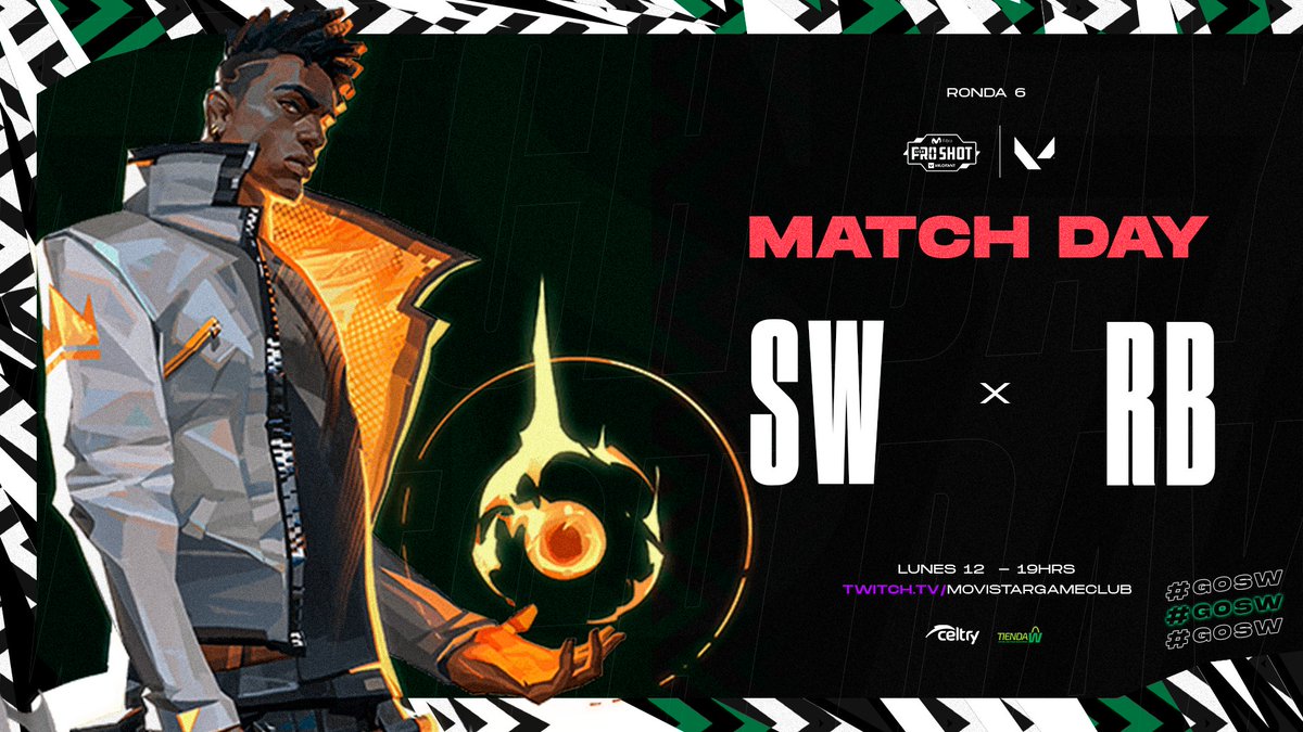 SWeSportsLA's tweet photo. #SWVALORANT | RONDA 6 | #MovistarFibraLigaProShot
Veamos si el fenix es tan fuerte como dicen 👀
🆚 @Rebirthe_Sports
⏰ 19:00 horas
📺 https://t.co/0ahwsMY9hk
#GoSW #VamosWanderers https://t.co/CIziYEoa3X