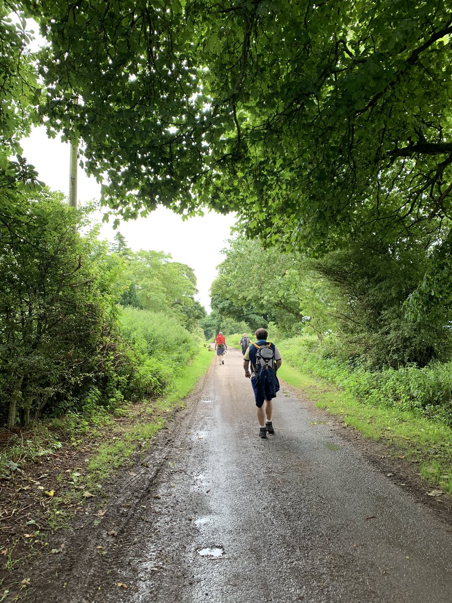 MPeat71's tweet photo. Great to be in Kent. Day 1 of the @AugustineCamino done. Rochester to Boxley with @chrispeat56, Al and John. https://t.co/vjO8glSkom