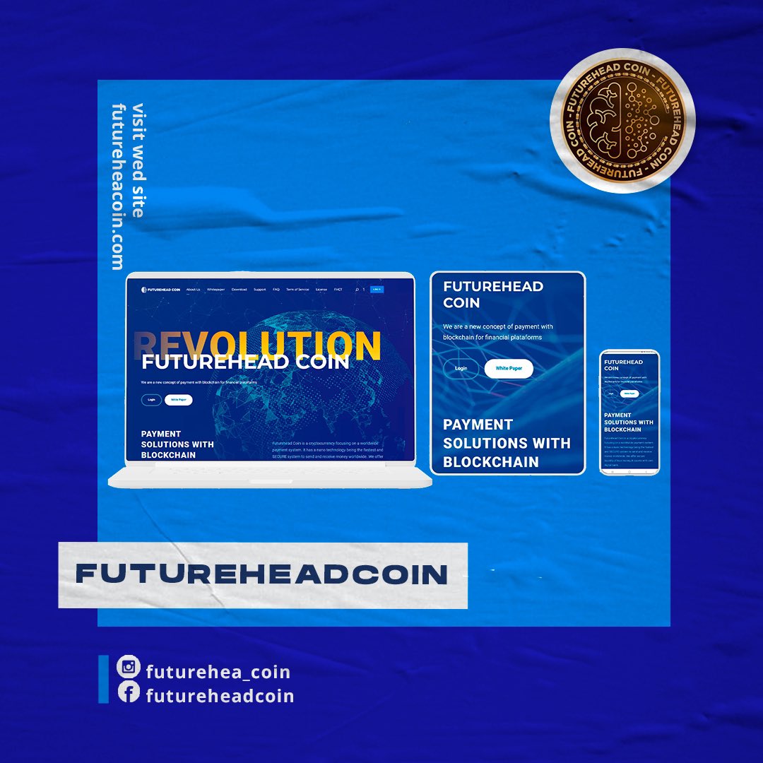 FutureheadCoin's tweet photo. Our website is adapted for all platforms and devices. We invite you to visit and find out about our promotions, sweepstakes and exclusive gifts.

https://t.co/iCkKIum1Wn 🖥📱

#cryptotrading #trading #blockchain #paymentsystem https://t.co/RUJYTP8CqY