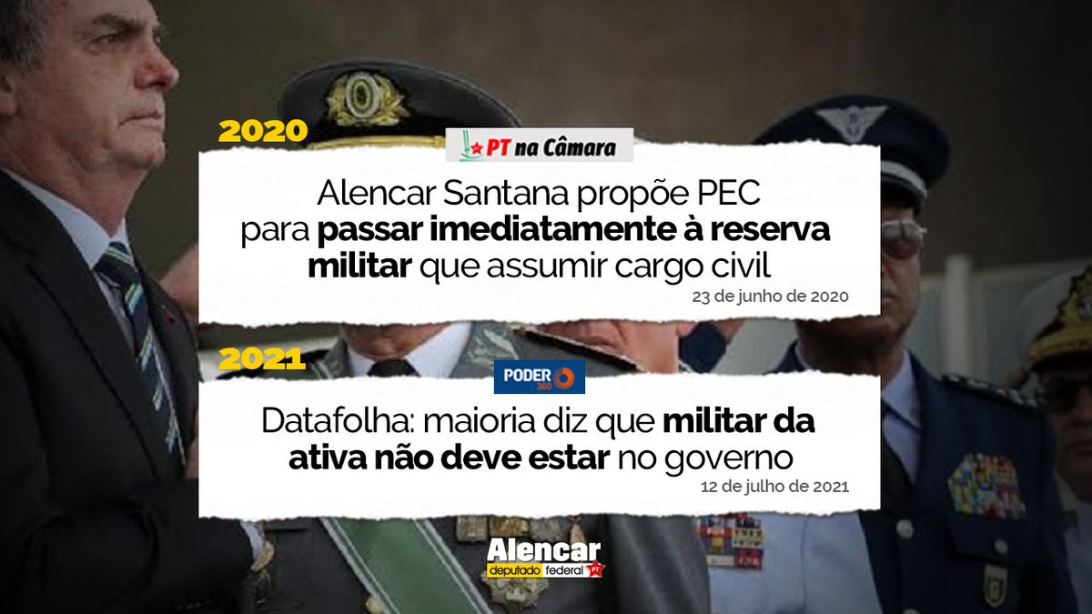 O Brasil precisa seguir o exemplo de Argentina e Uruguai, com militares da ativa totalmente excluídos dos postos de comando no poder público.

Numa República, militares apenas obedecem ao governo de civis. Por isso apresentei PEC nesse sentido.
#Datafolha