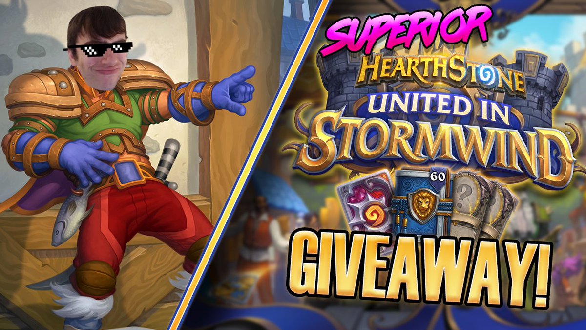 SuperiorDavidHS's tweet image. Blizzard gave me TWO Standard Pre-Purchase Bundles to giveaway!

Bundle includes:
🦁60 packs, 2 Legendaries, 1 Card Back🦁

To enter:
✅FOLLOW me @SuperiorDavidHS
✅RETWEET this post
✅ SUB to my YouTube: youtube.com/c/SuperiorDavid

🛡️Winners will be randomly picked July 28th🛡️