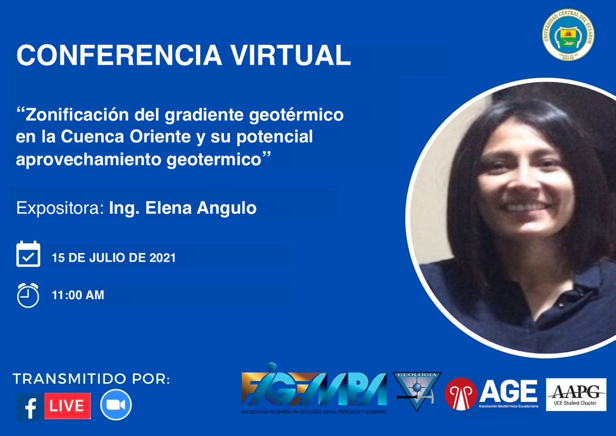 asogeotermicaec's tweet photo. ¿Cuán relacionada está la geotermia con la industria petrolera? ¿Podemos dar uso geotérmico en nuestra #CuencaOriente #Ecuador?
Entérate en esta charla!🌄👏👏
#FIGEMPA @lacentralec @ElenaAnguloRom1
https://t.co/I6rAONEkwE https://t.co/q0MpL8HIoV