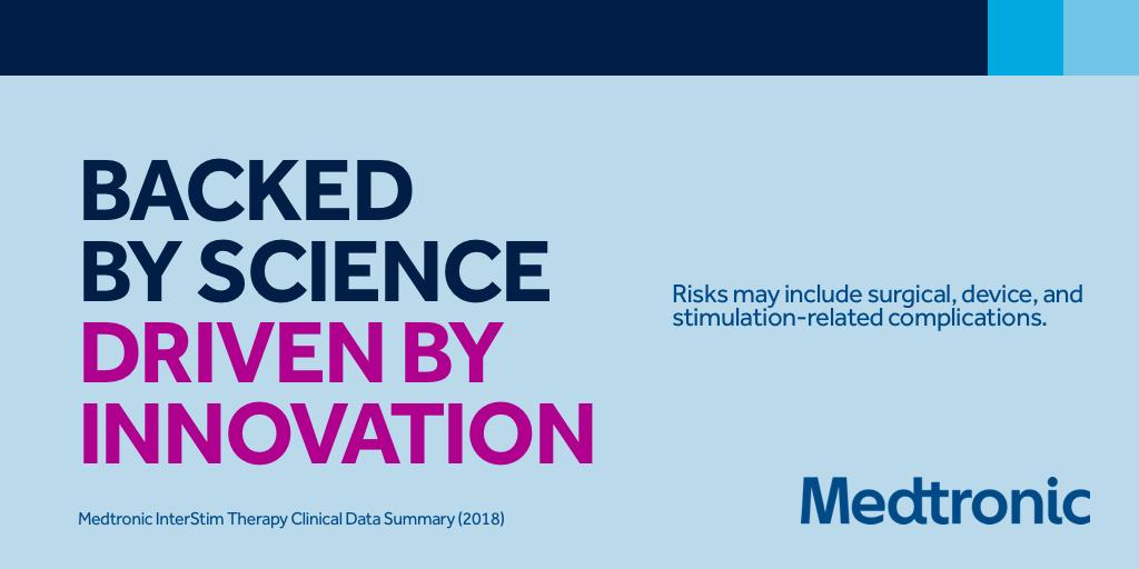 The InterStim™ system is backed by robust, long-term data.  Explore clinical data and patient outcomes here: bit.ly/3wAVriT

#interstim #sacralneuromodulation