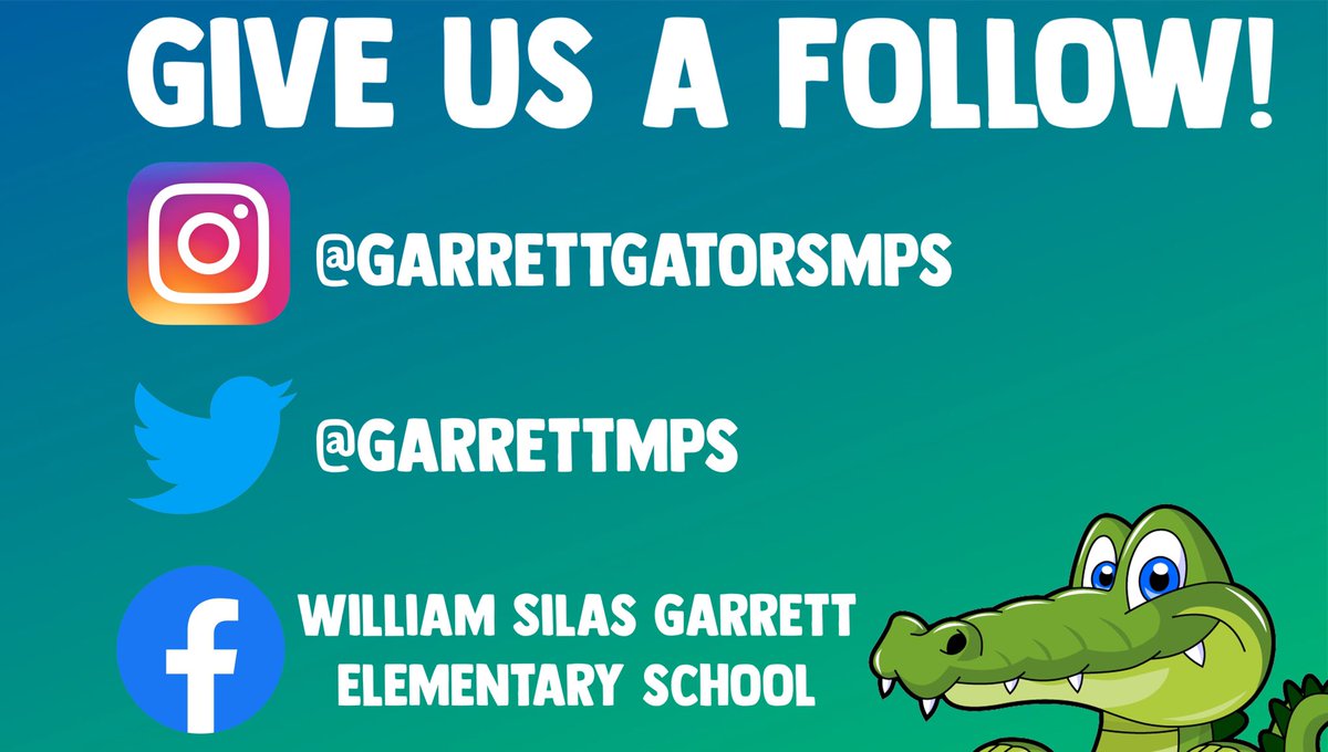 Hey Garrett Gator Family! We are now officially on Instagram! Make sure to give us a follow on each of our social media platforms to you can stay up to date with us as we continue to “Strive For Greatness” !  
#GoGators | #StriveForGreatness