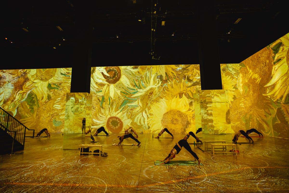 Our Gogh with <a href="/LifewayKefir/">Lifeway Kefir</a> Immersive Yoga is the perfect wellness experience to challenge the body and inspire the mind. Tickets at bit.ly/IVG-yoga. @corepoweryoga #GoghWithLifewayKefir #LoveYourGuts #LifewayKefir #CorePower Yoga #PowerTogether #MadeWithLifeway