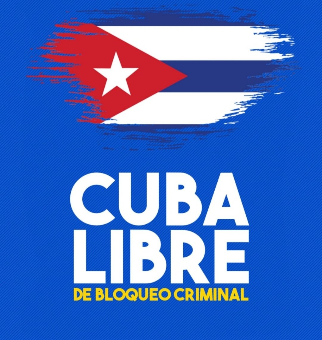 Basta de bloqueo a Cuba! Lucharemos hasta que la dignidad se haga costumbre.. #EliminaElBloqueo #CubaNoEstaSola #ElCapitalismoEsElVirus