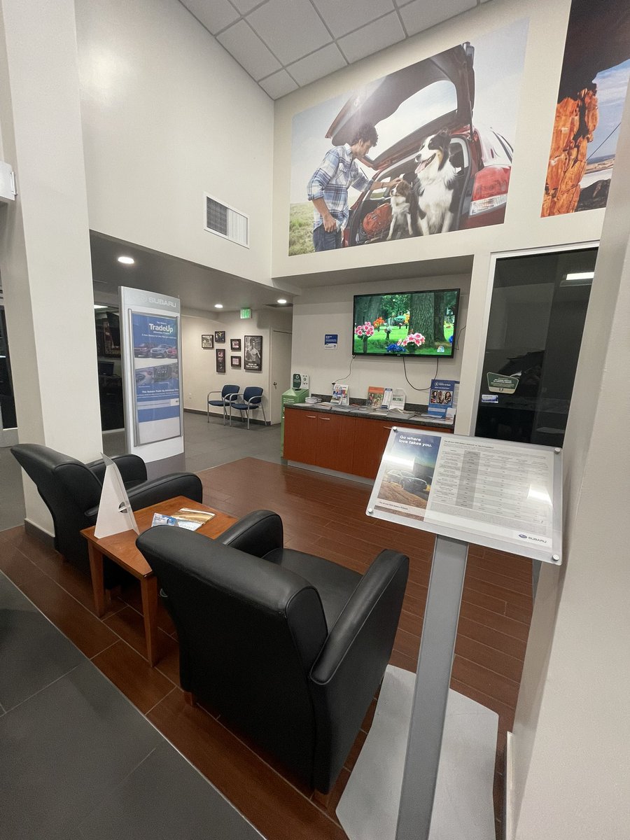 Our new and improved customer waiting lounge! 💙