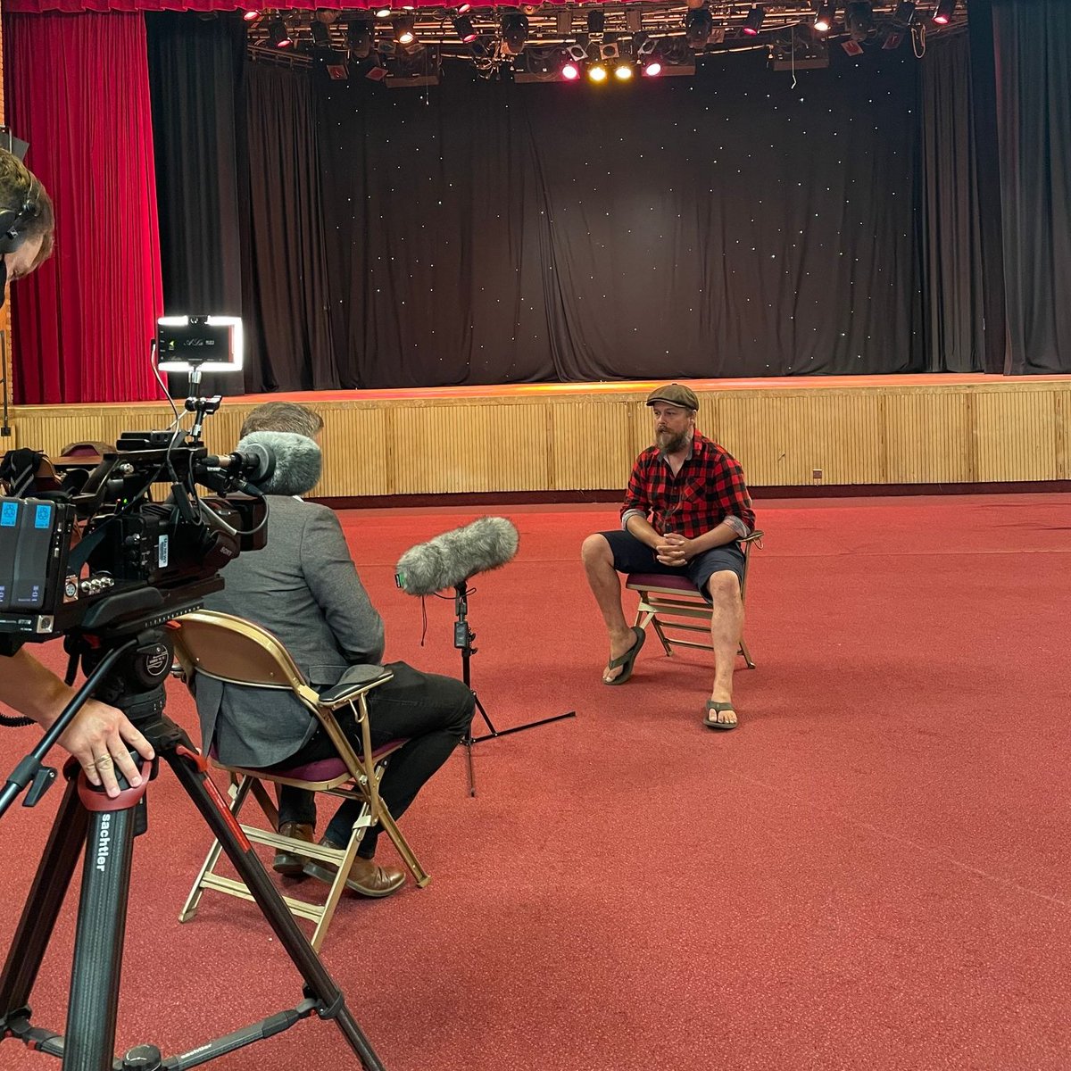 PrincessRoyalTh's tweet photo. It was a pleasure to welcome ITV Wales to the theatre today for an interview with @camwedd about their upcoming World Premiere.

Keep an eye on ITV Wales this week for the interview! 👀📺

🎭 Iniquity Camwedd
📅 27th-31st July
📞 Phone our Box Office to book tickets 01639 763214 https://t.co/WDqXhORnl2