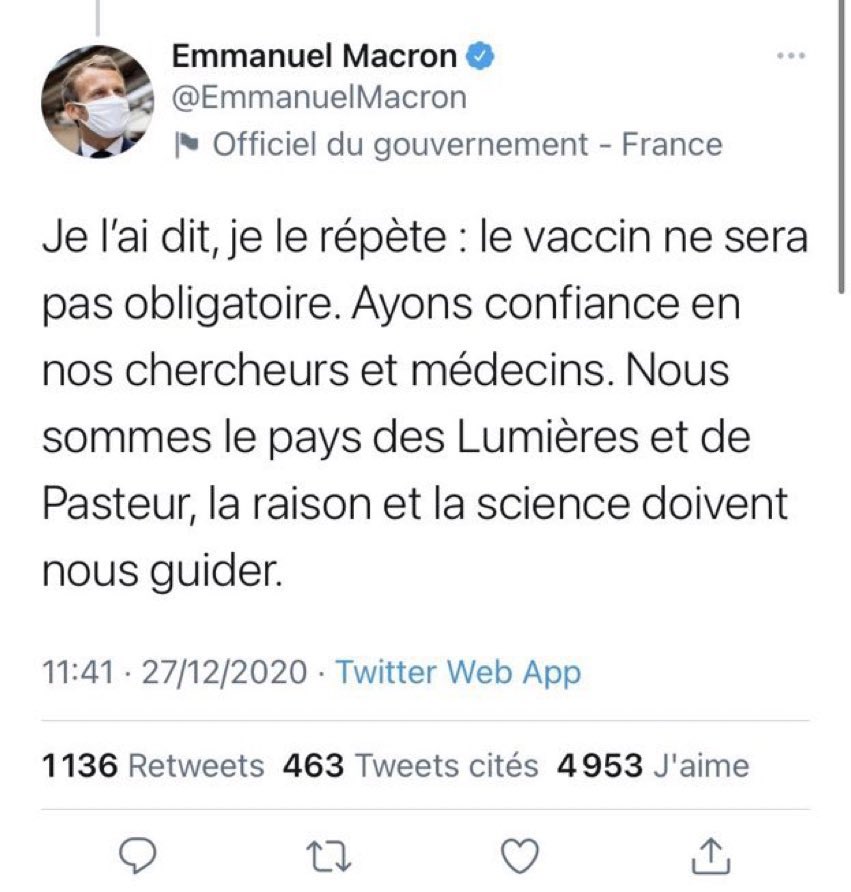 Vermillon999's tweet photo. #Macron20h #DICTATURE #PassSanitaire 

La veste réversible de fou, donne nous la marque bg https://t.co/WCx8BBPWfb